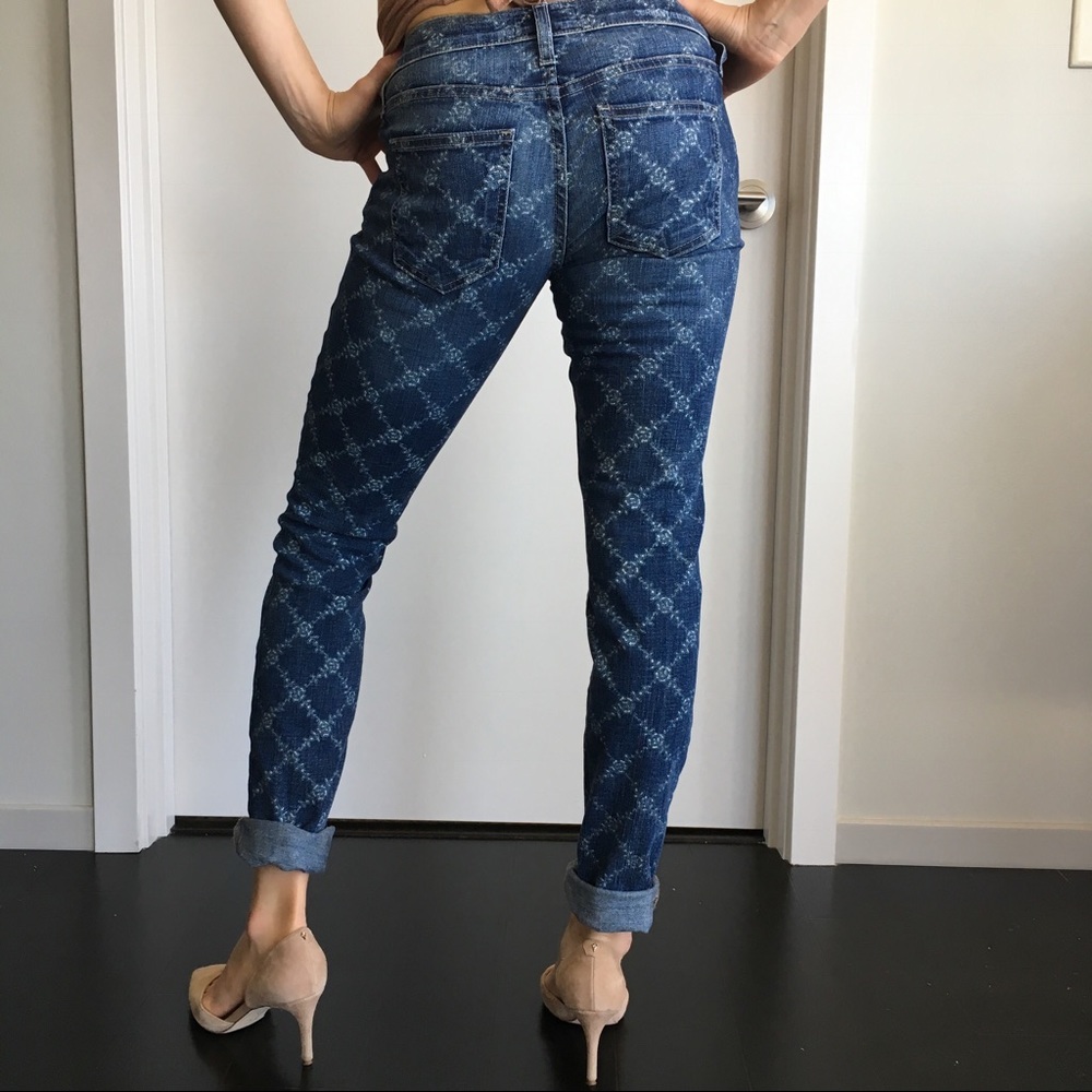 Current Elliott Floral Pattern Demin